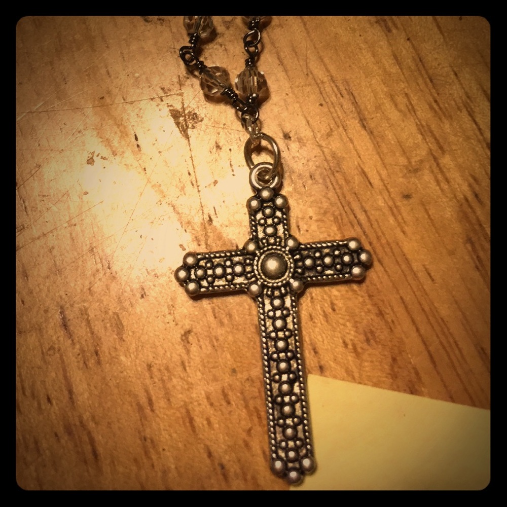 Handmade cross necklace